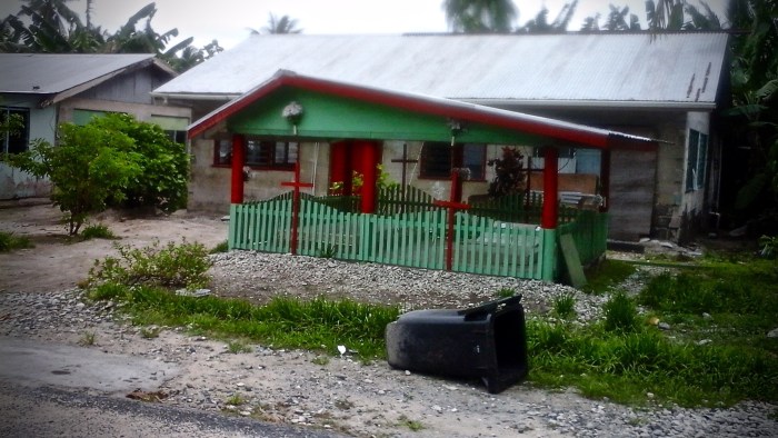 Doctored green grave